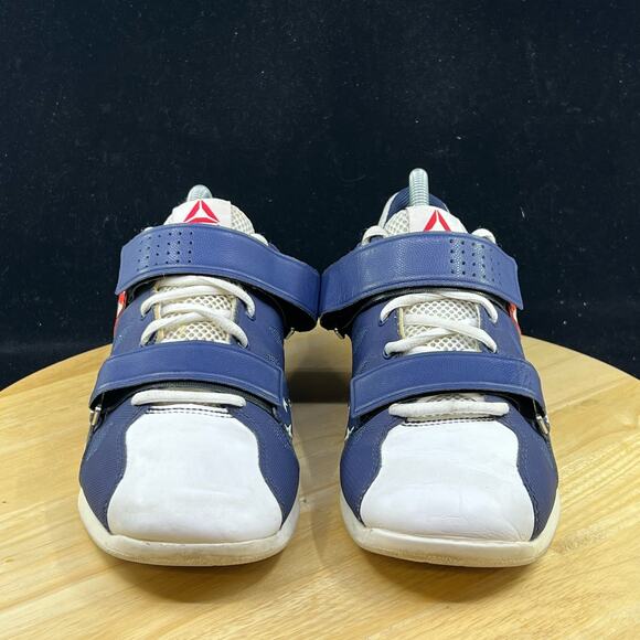 Reebok Crossfit USA Red/Blue Weightlifting Shoes Lifter US Wmns Sz 9 - Picture 3 of 10